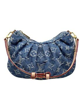 Louis Vuitton Handbag Pochette Valley Monogram Denim Blue